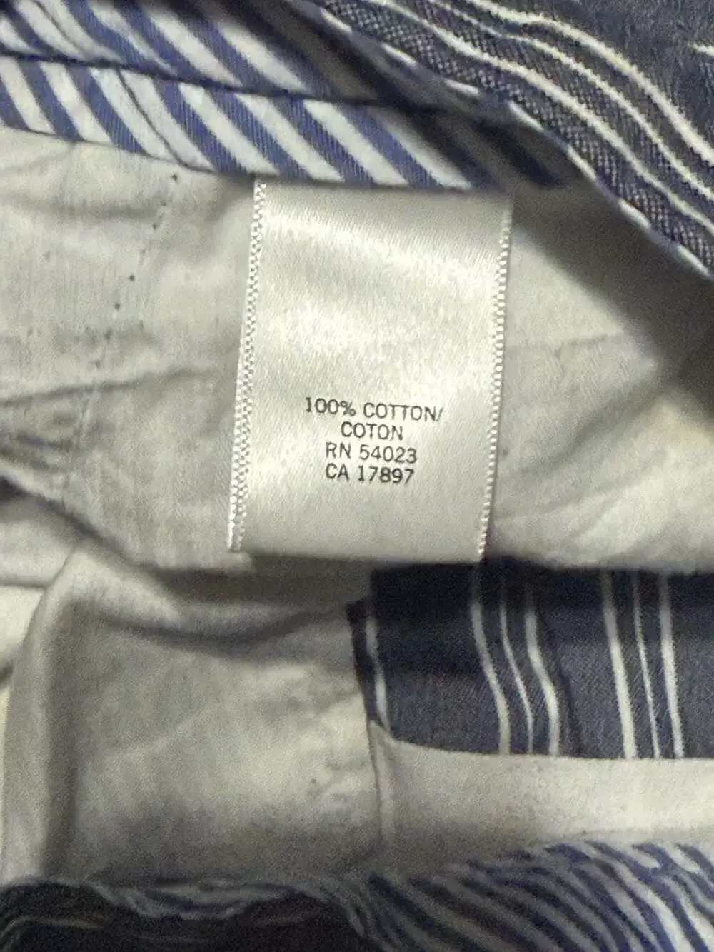 Banana Republic Blue White Striped Lightweight Cotton Chino Shorts